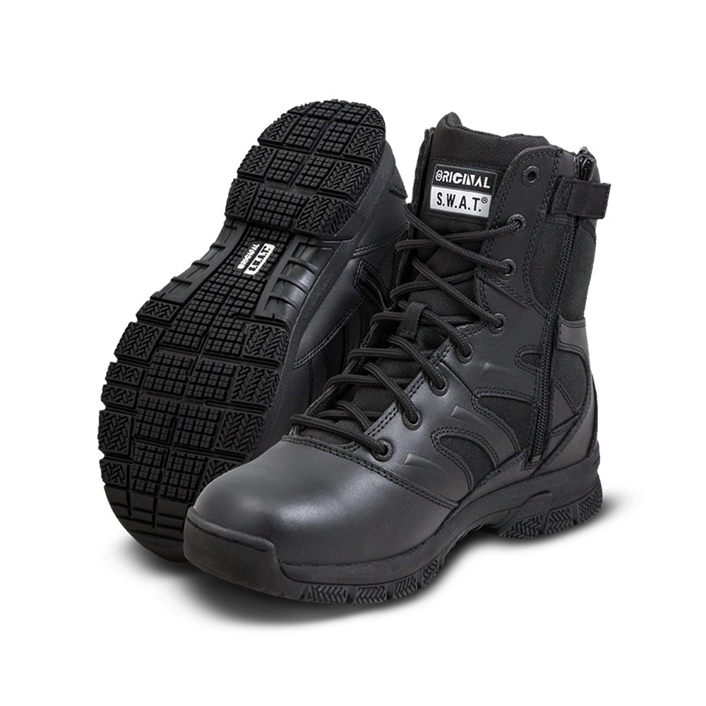 155201 BOTA FORCE 8" CON CIERRE NEGRA MARCA ORIGINAL FOOTWEAR
