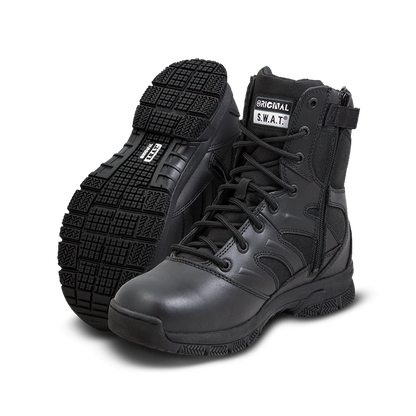 155201 BOTA FORCE 8" CON CIERRE NEGRA MARCA ORIGINAL FOOTWEAR