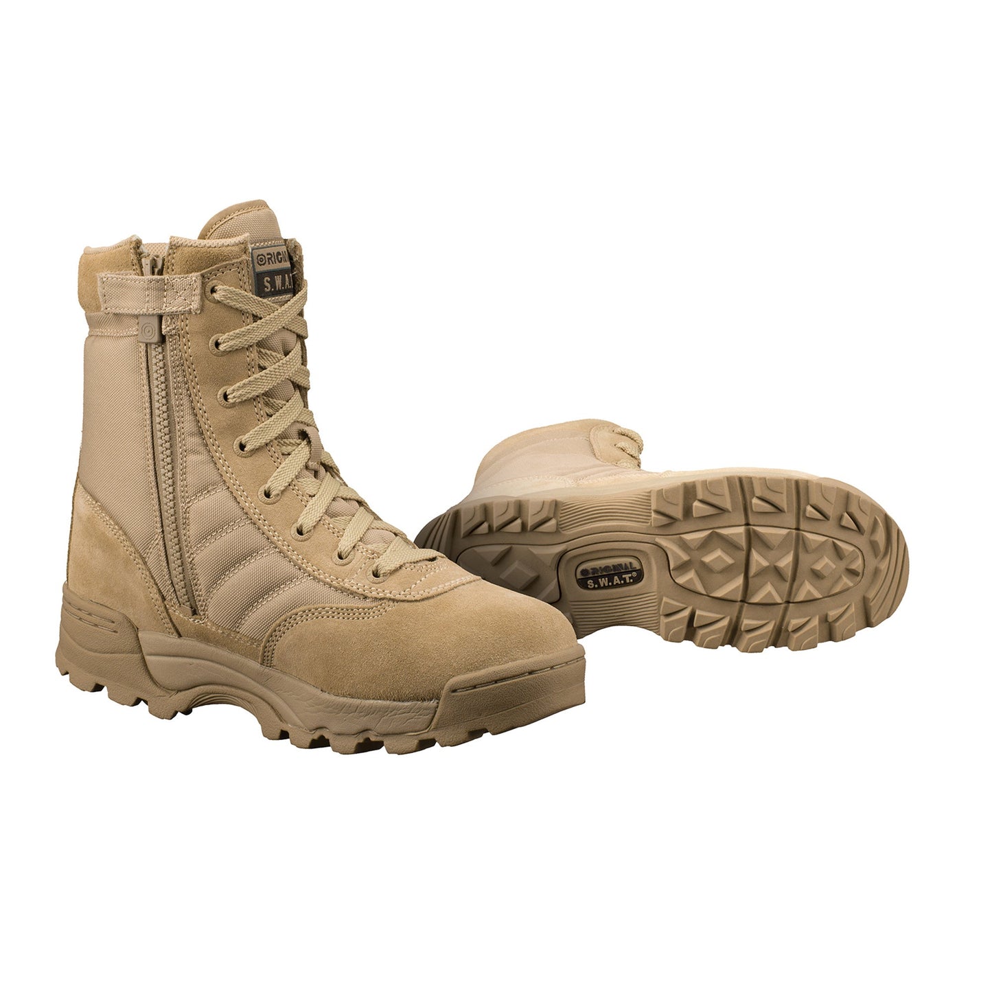 115202 BOTA ORIGINAL SWAT CLASICA TAN CON CIERRE